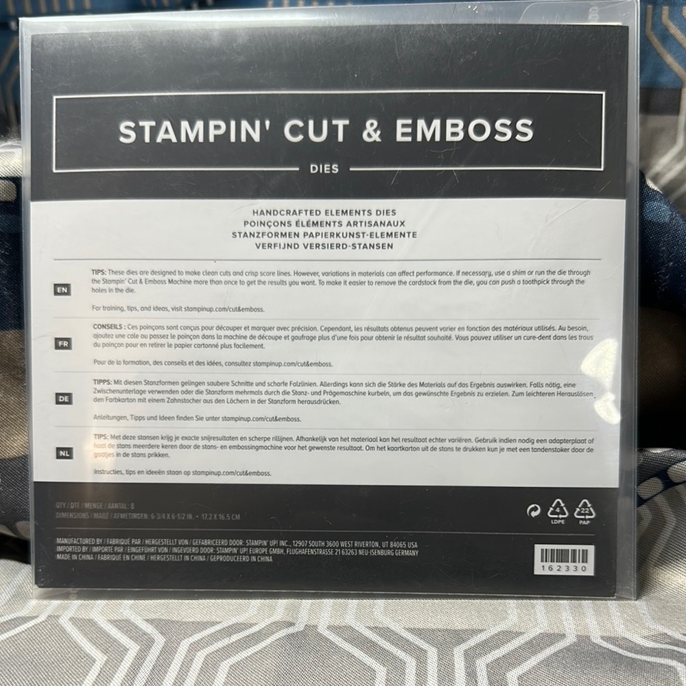 Stampin' Up! Black and White Cut & Emboss Dies